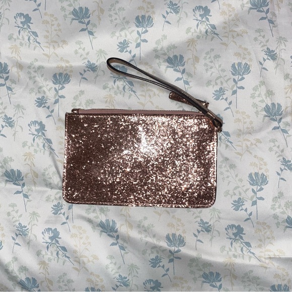 Pink Glitter Kate Spade Wristlet - Picture 2 of 3